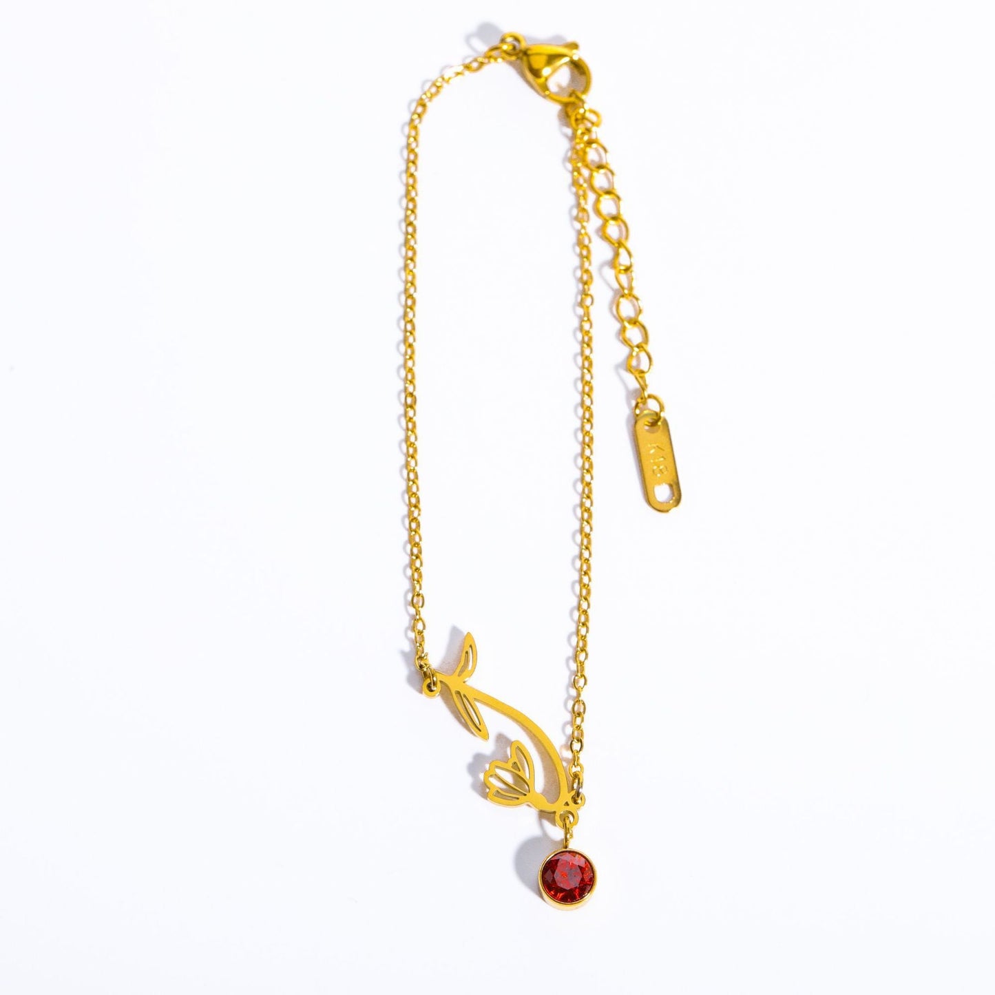 3D December Flower Bracelet