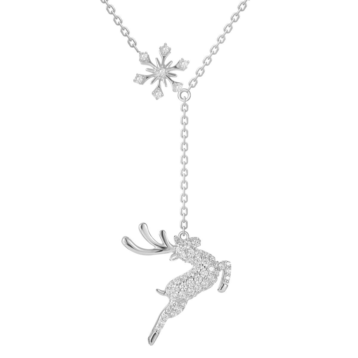Sterling Silver Deer Necklace