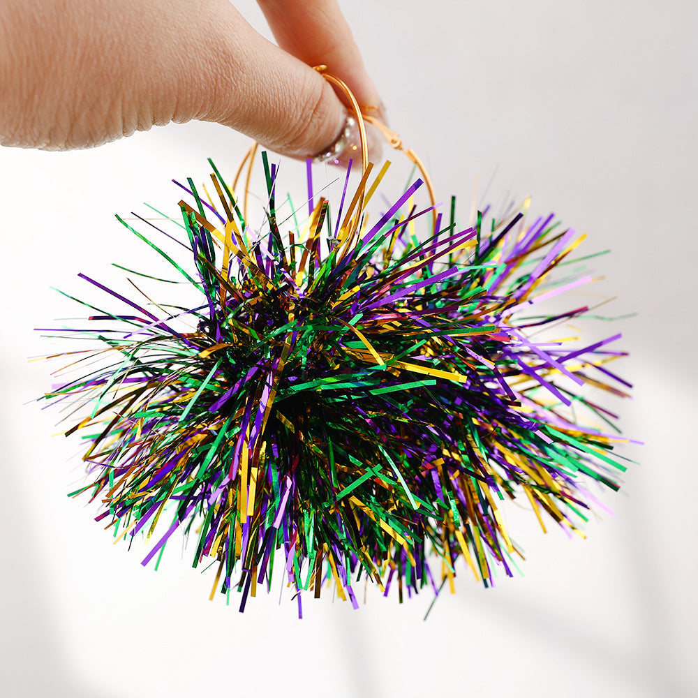 Party Patriotic Elements Glossy Shiny Earrings