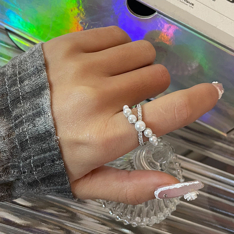 High-grade Zircon Open-end Pearl Ring