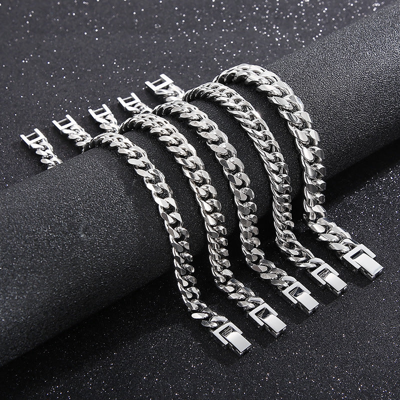 Cuban Link Titanium Steel Bracelet