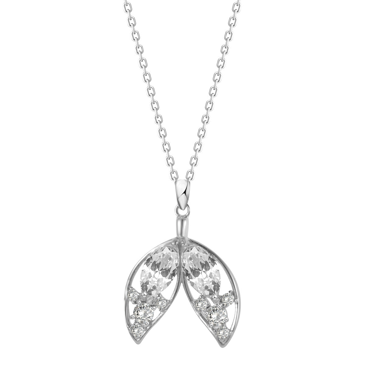 S925 Silver Mermaid Tail Necklace