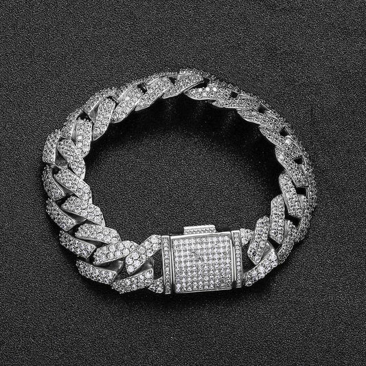 15mm Rhombus Cuban Bracelet