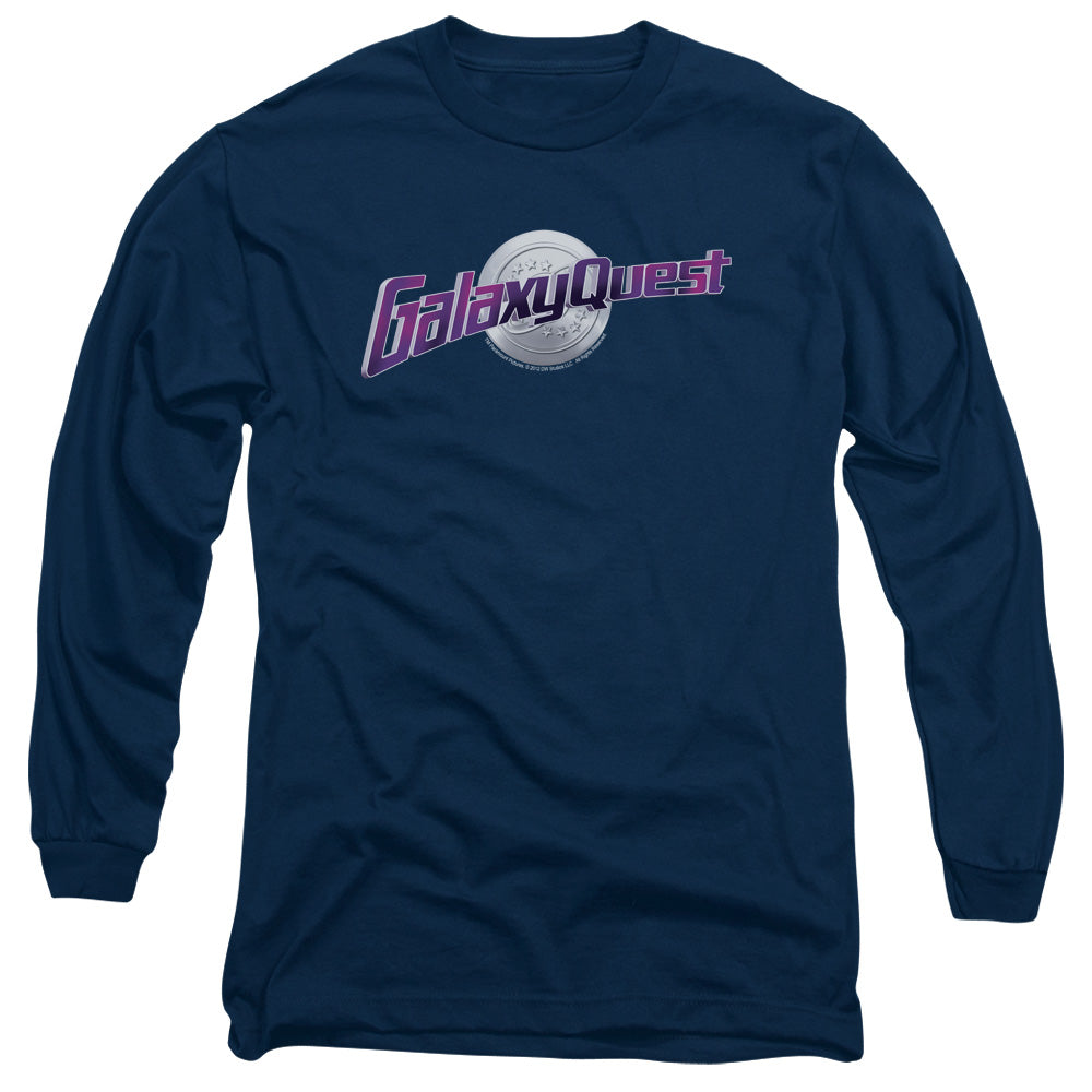 Galaxy Quest Logo Mens Long Sleeve Shirt Navy Blue Officially Licensed