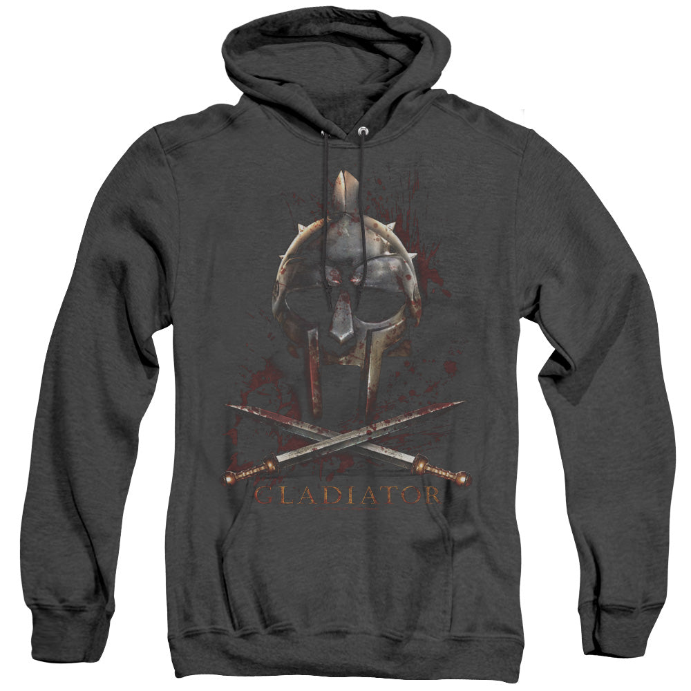 Gladiator Helmet Heather Mens Hoodie Black Officially Licensed