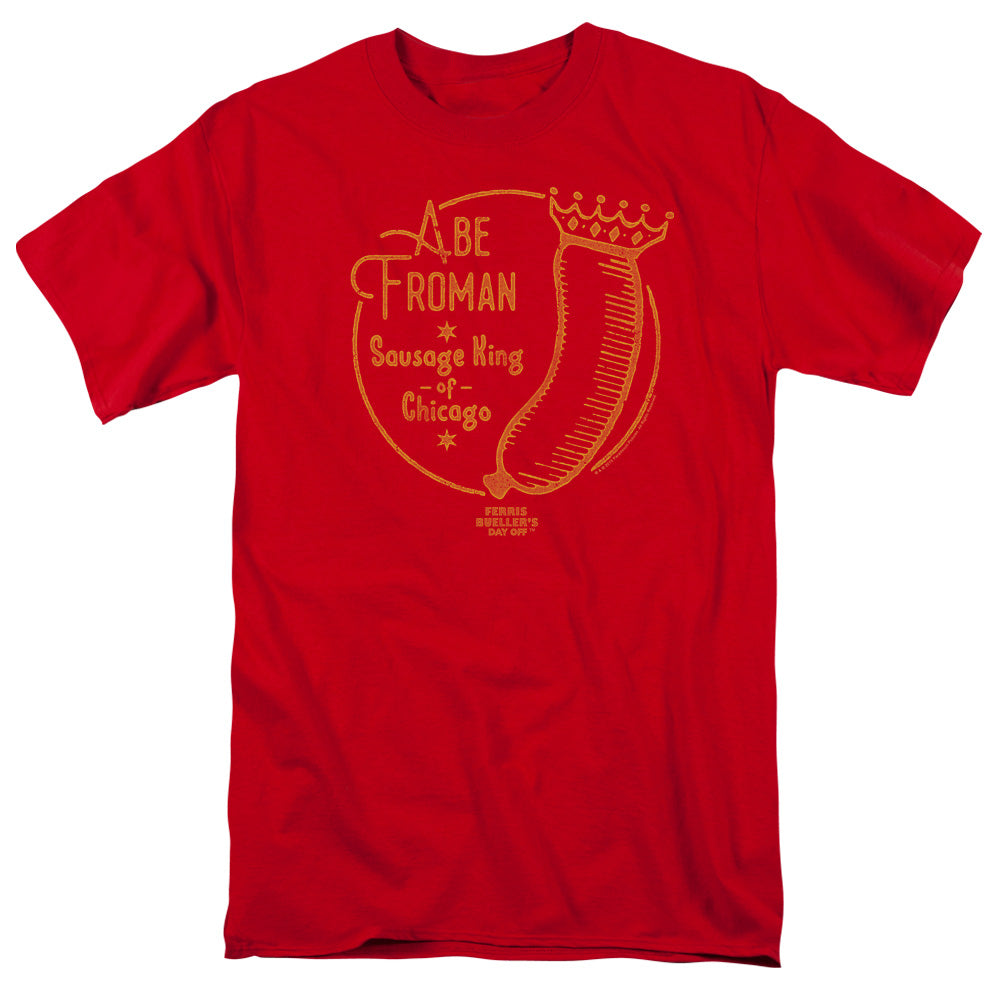 Ferris Bueller Abe Froman Mens T Shirt Red Officially Licensed