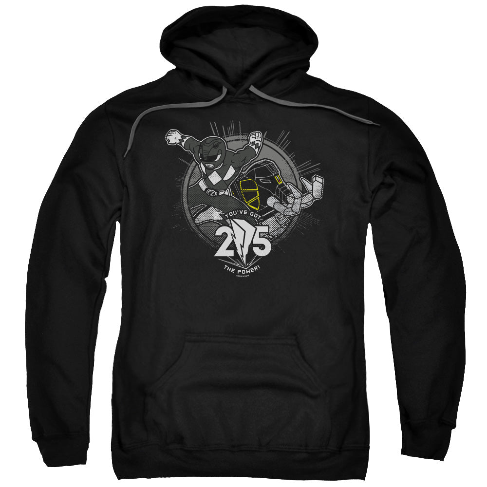 Power Rangers Black 25 Mens Hoodie Black Officially Licensed
