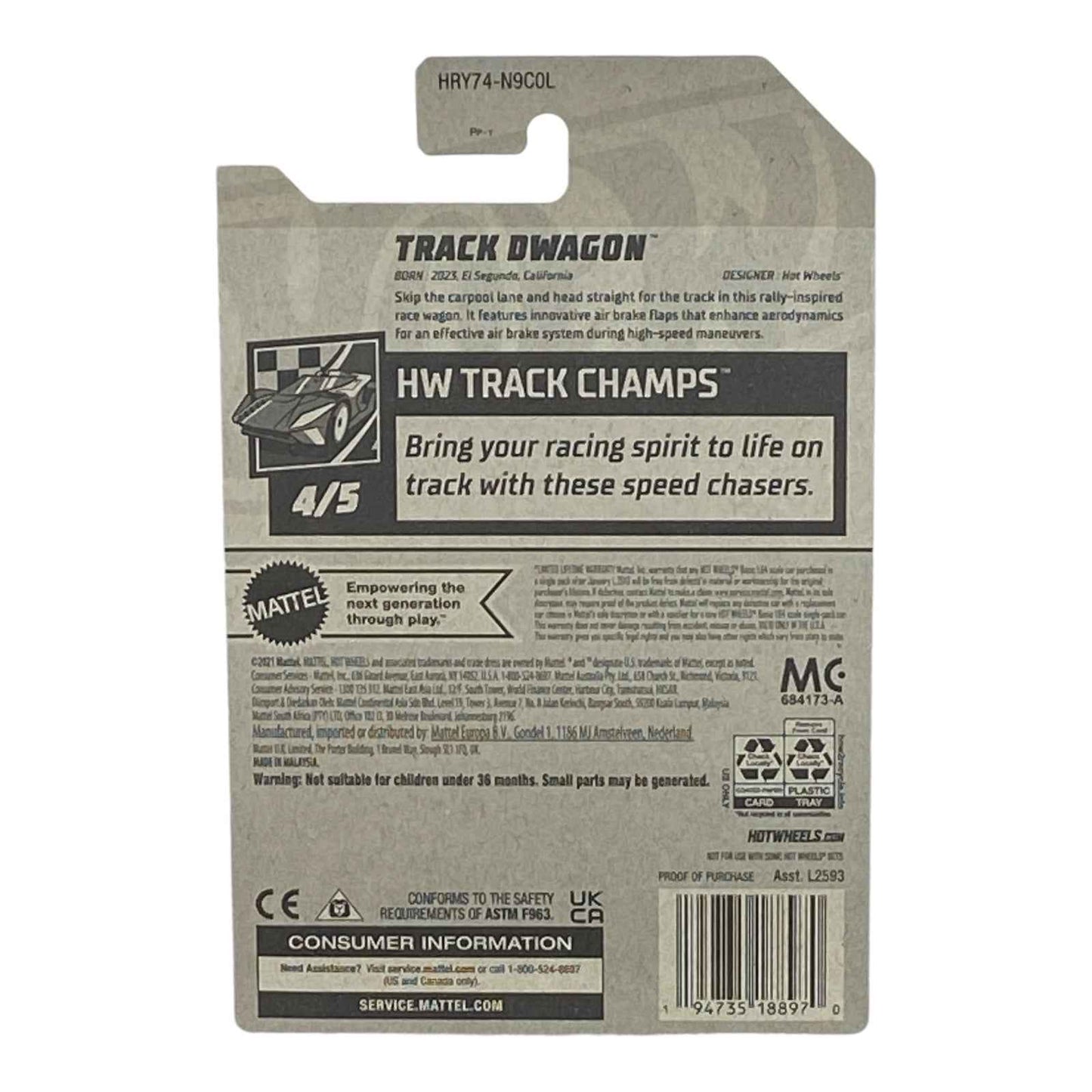 Hot Wheels Track Dwagon - HW Track Champs Series 4/5
