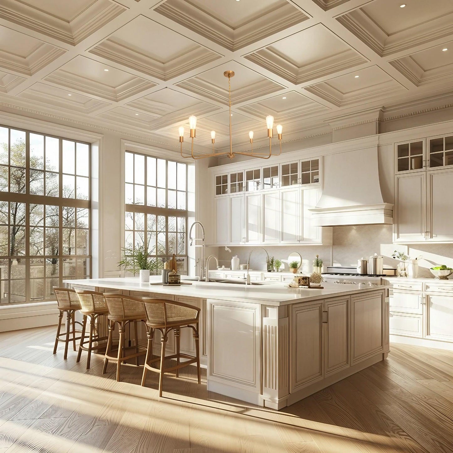 Radiant 6-Light Industrial Traditional Dimmable Chandelier