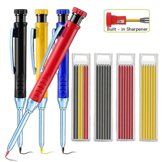 SharpShot 2.8mm Carpenter Mechanical Pencil with Built-In Sharpener — Precision Tool for Woodworking & Construction Pros - THOOBO!