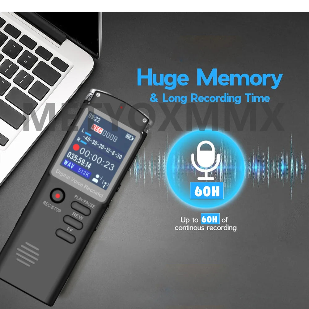 Voice Recorder - Voice Activated Recorder with Earphone & USB Charge Cable, Digital Voice Recorder with Playback for Lectures & - THOOBO!