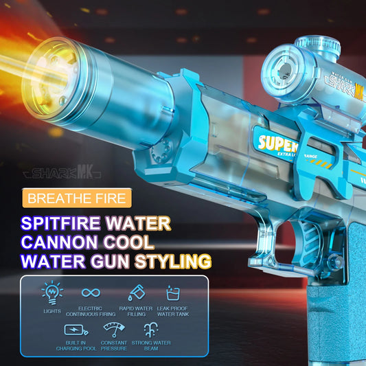 Summer New Ice Mouse Electric Water Gun Pistol Shooting Toy Full Automatic Shoot  Outdoor Toy For Children Boys Girl Adults Gift