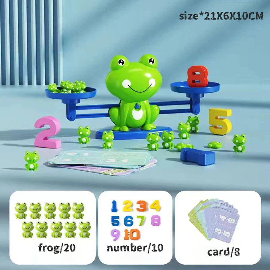 Frog Balance Math Toy | Kids Educational Addition & Subtraction Game