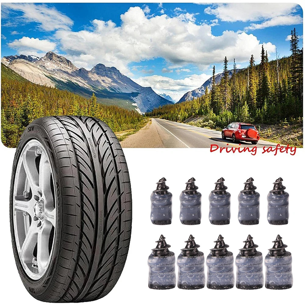 Tire Puncture Repair Nails for Car Motorcycle Scooter Bike Vacuum Tyre Repairing Rubber Metal Nail Set Car Tire Accessories - THOOBO!
