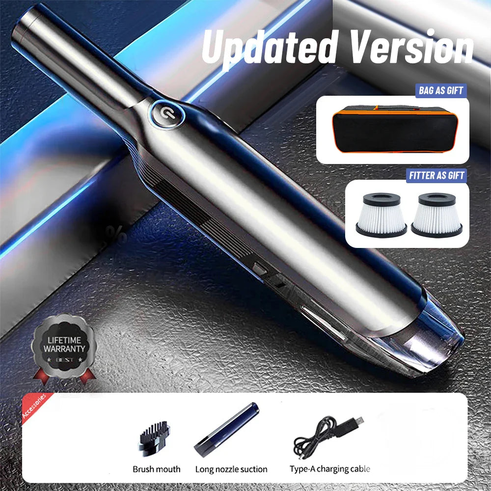 Car Vacuum Cleaner Strong Wireless Handheld for Home Appliance Cleaning Machine Portable Dust Catcher  Auto Robot Car Accessories