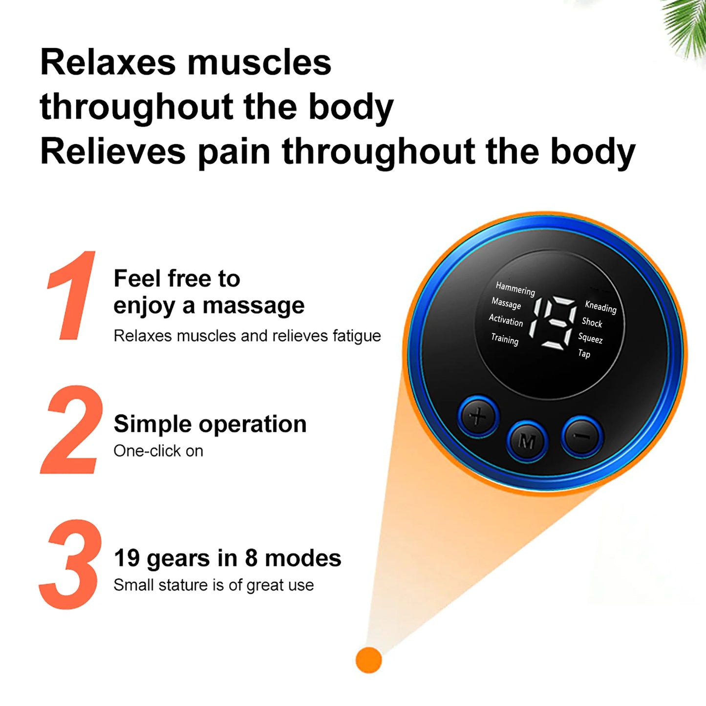 Neck Massager Mini Electric Neck Massage EMS Cervical Back Vertebra Massage Patch 8 Modes Relieve Relax Muscle Fatigue Tools - THOOBO!
