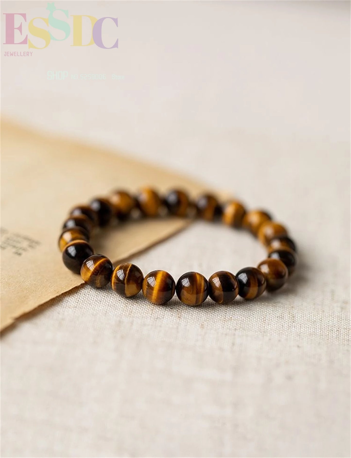 Tiger Eye & Hematite Energy Bracelet – Magnetic Healing Beads for Strength, Balance & Happy Vibes ✨