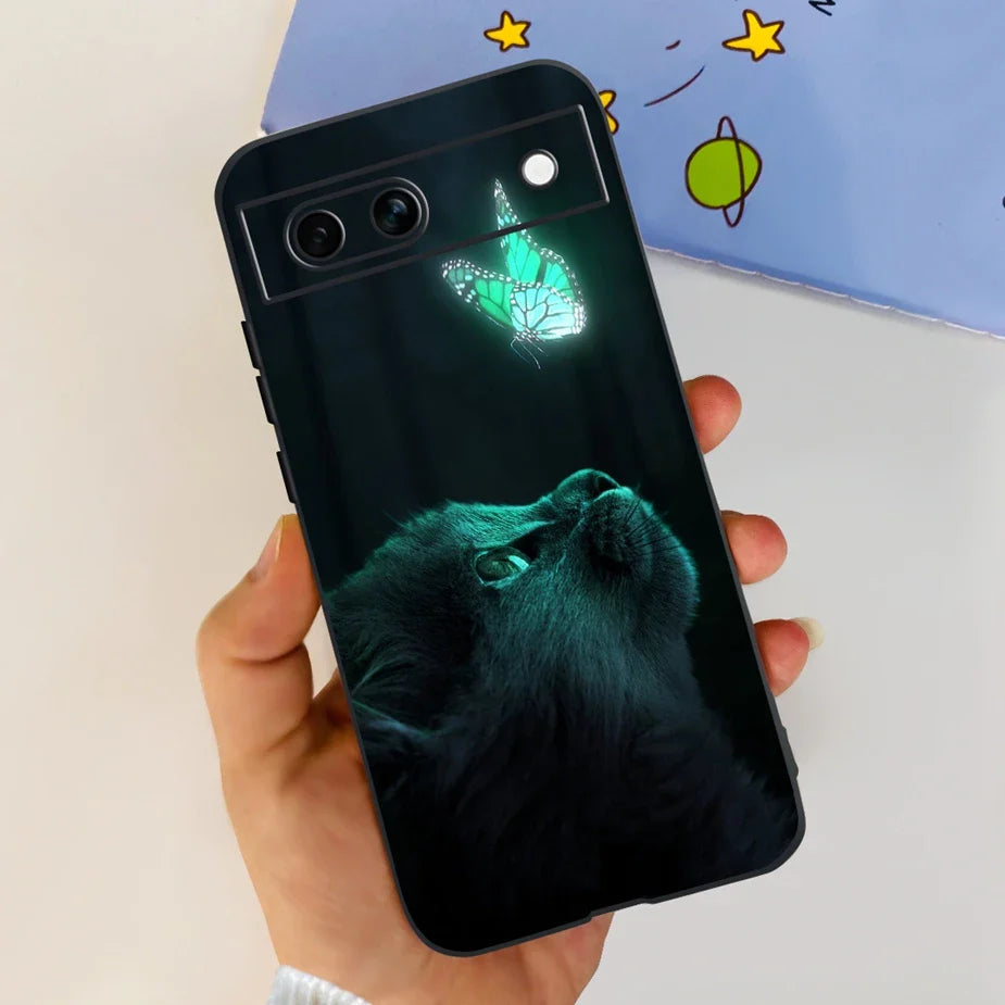 For Google Pixel 8A Case Stylish Painted Cover Soft TPU Shockproof Phone Case For Google Pixel 8 Pro Pixel8A Fundas Coque Bumper