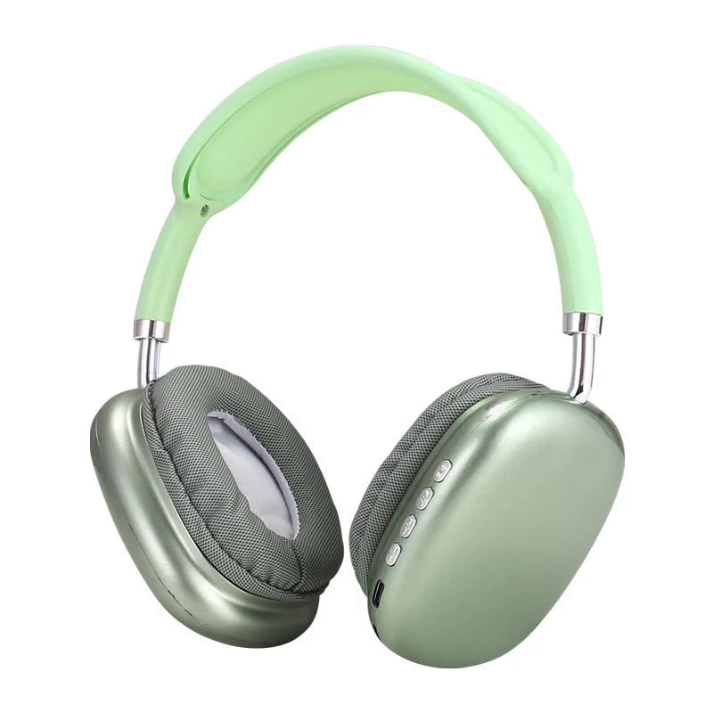 New P9 Wireless Bluetooth Headphones Noise Cancelling Mic Pods Over Ear Sports Gaming Headset For Apple