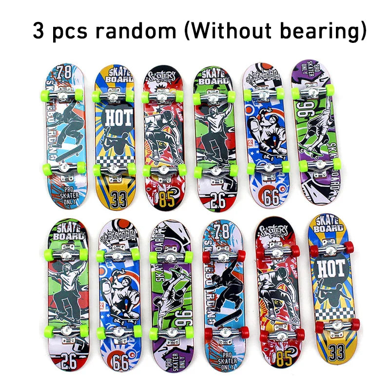 Maple Wood Finger Skateboard Toy | Mini Puzzle & Anti-Stress Gift