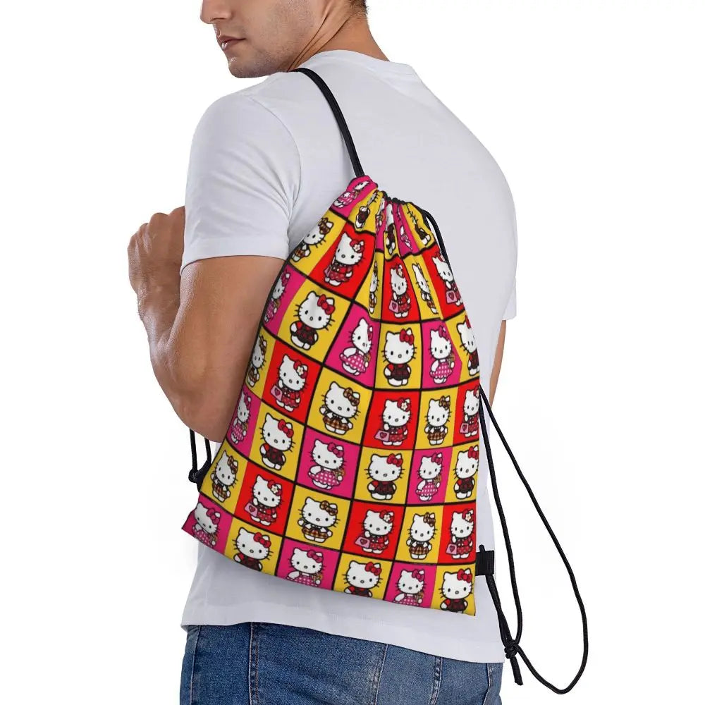 Hello Kitty Drawstring Backpack — Cute Strength, Daily Charm, Universal Smile