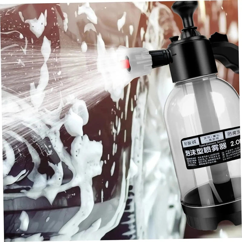 2L Car Wash Spray Bottle Foam Wash Sprayer Hand Pump Foam Sprayer Car Air Pressure Spray Washer Nozzle Can Auto Window Cleaning - THOOBO!