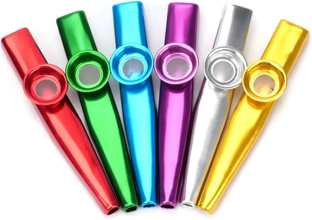 Metal Kazoo Musical Instruments Flutes Diaphragm Mouth Kazoos Musical Instruments Good Companion for Guitar - THOOBO!