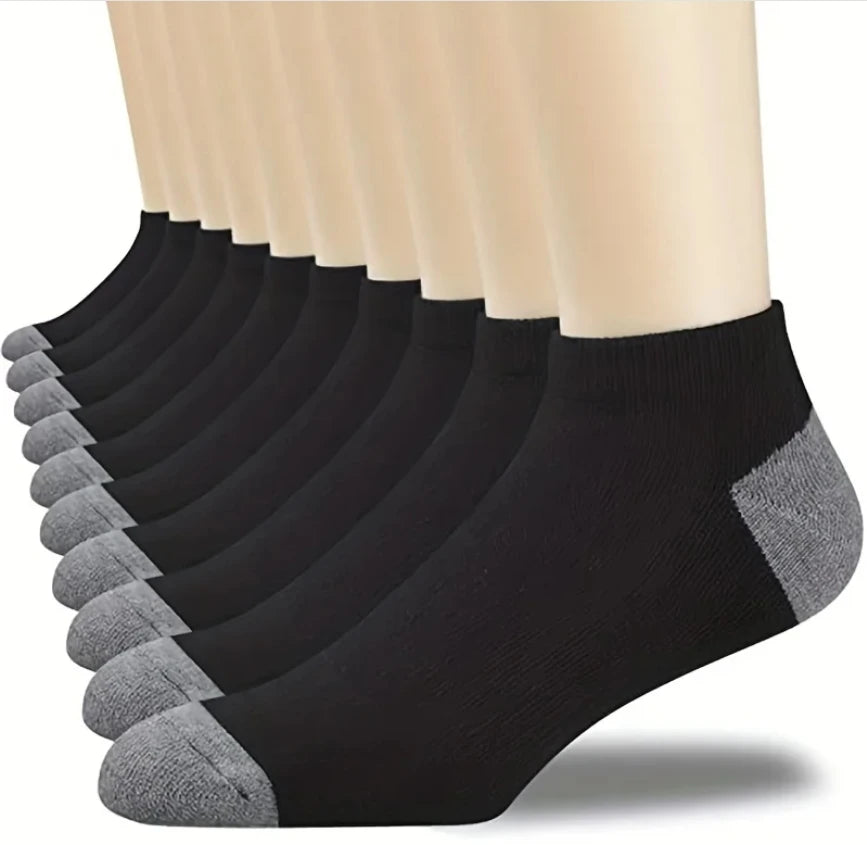 10pairs Breathable Cotton Sports Stockings Men Bamboo Fiber Autumn and Winter Men Socks Sweat Absorption Deodorant Business Sox - THOOBO!