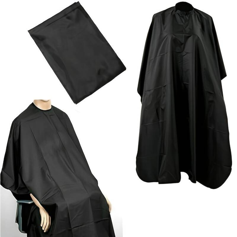 ProCut Hairdressing Cape – Durable, Waterproof Salon Gown for Hair Stylists, Barbers & Home Haircuts (Black 140×90cm)