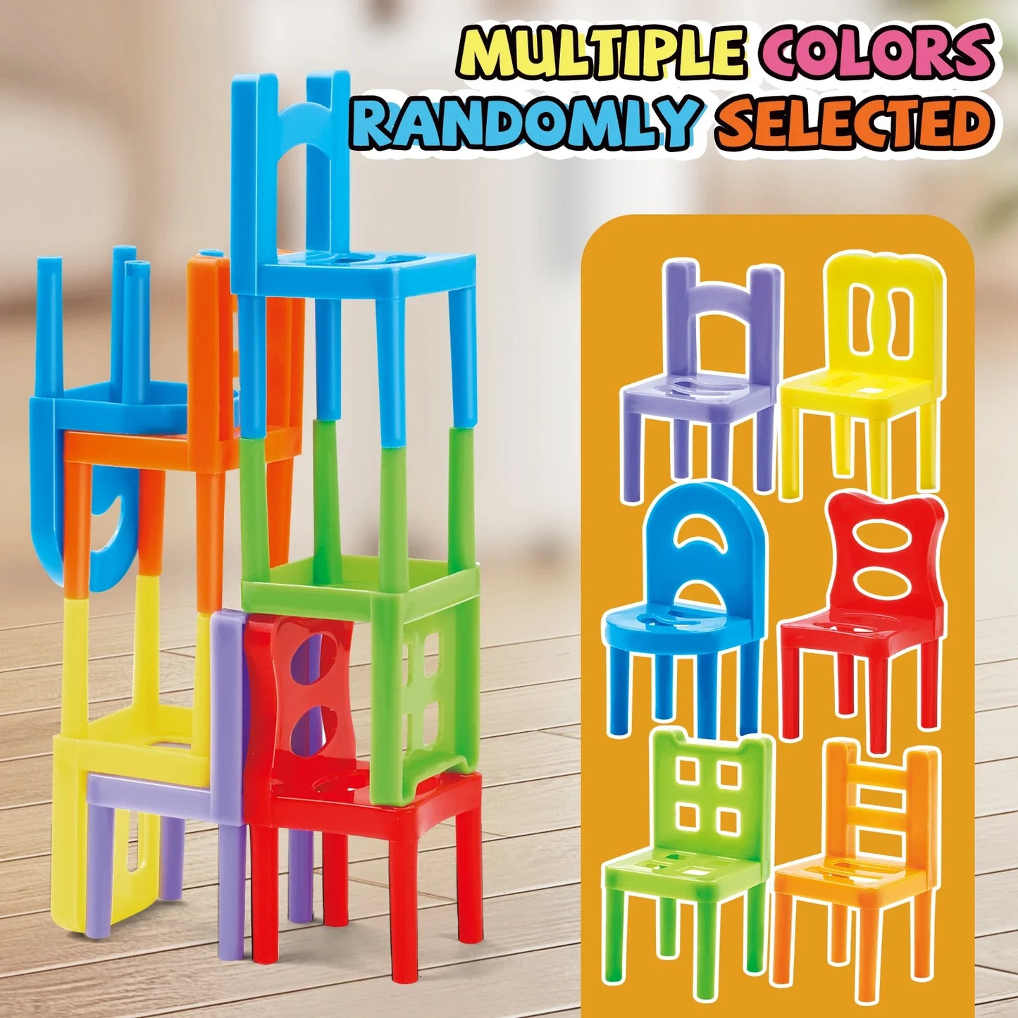 Stacking Chair Game – Educational Balance & Building Toy Set
