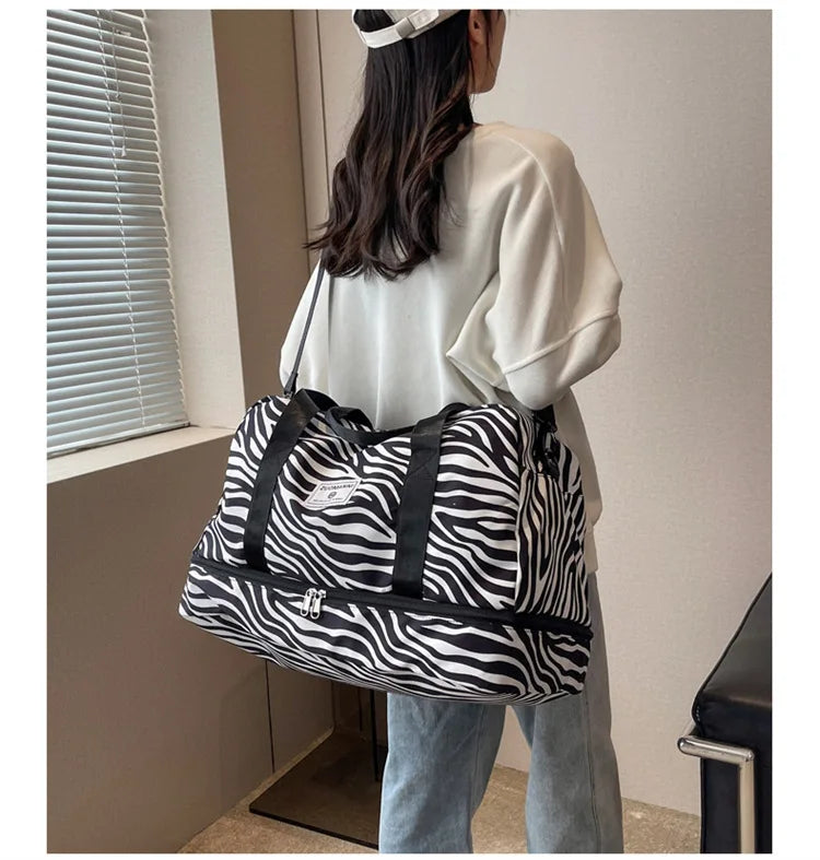 SkyVault Oxford — Waterproof Large-Capacity Travel & Gym Tote for Fashion, Fitness, and Flight