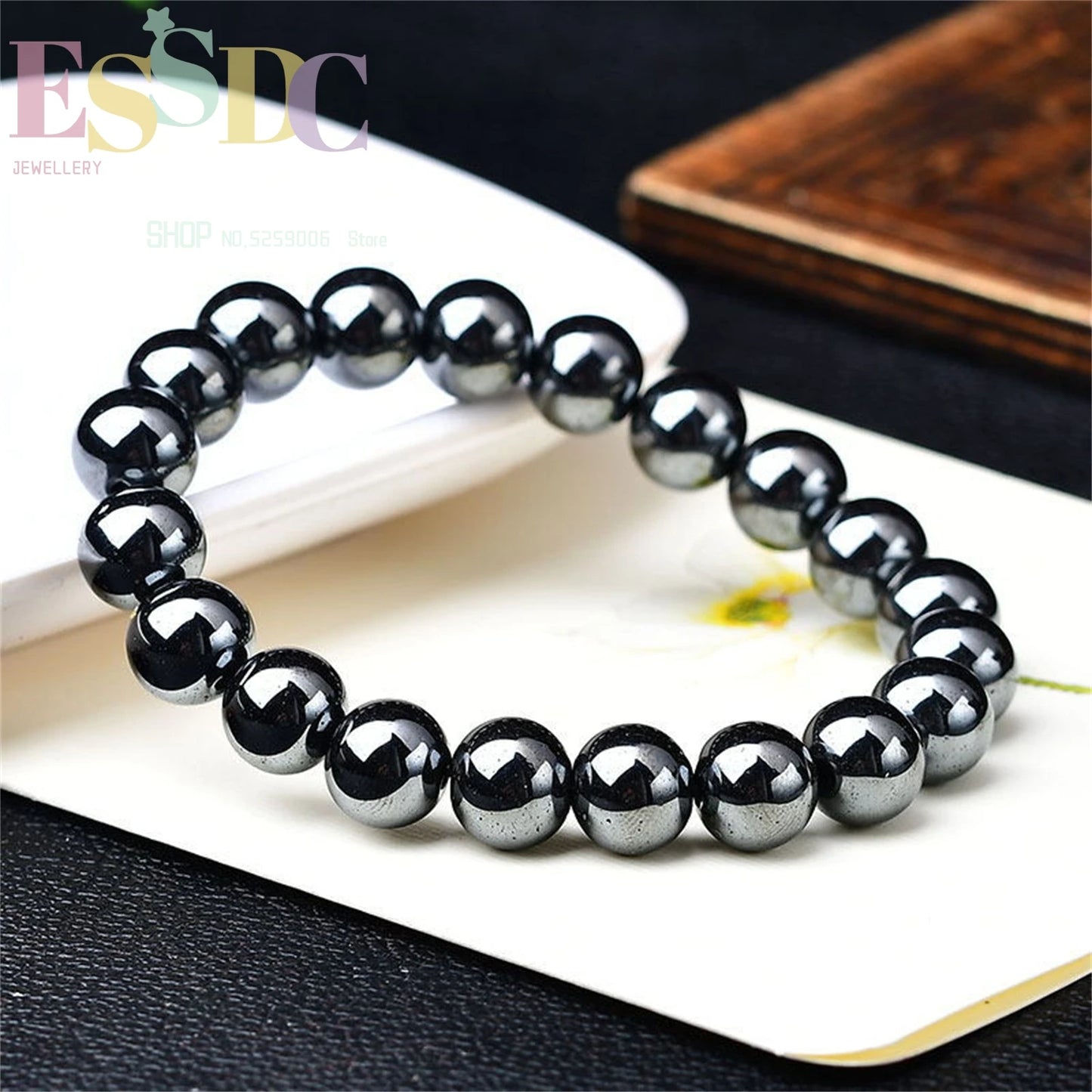 Tiger Eye & Hematite Energy Bracelet – Magnetic Healing Beads for Strength, Balance & Happy Vibes ✨