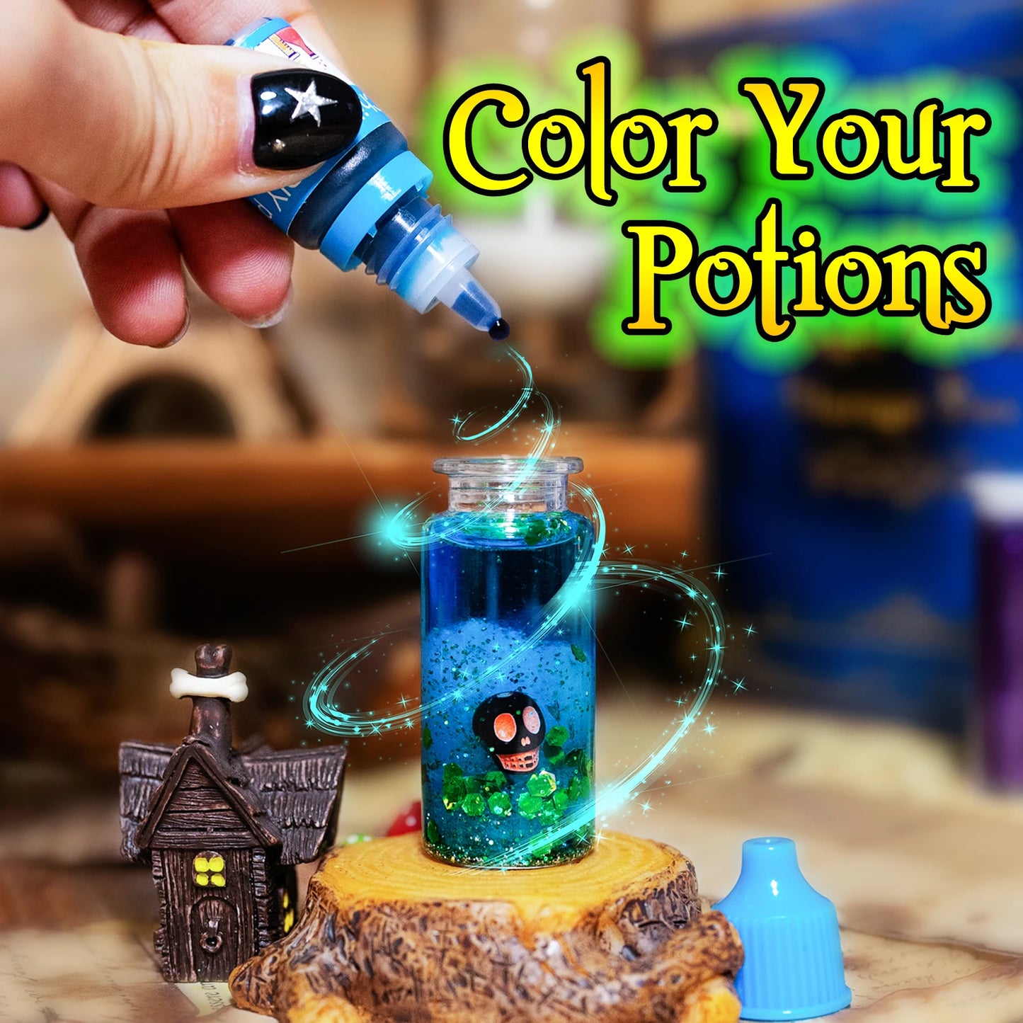 Witchlight WonderLab Potion Kit 🧪✨ — DIY Color-Changing Fairy & Horror Magic Craft Set for Halloween or Christmas