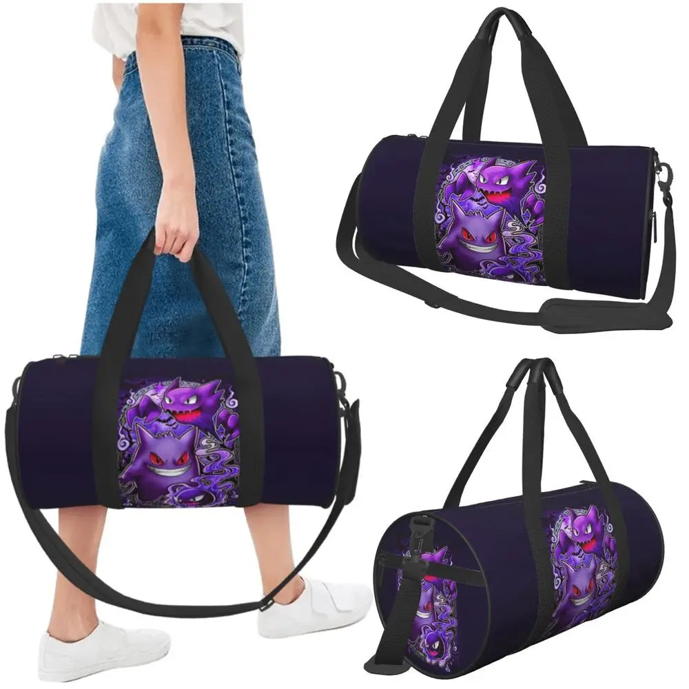 Gengar ShadowPack — Large Waterproof Pokémon Travel & Gym Duffle Bag for Hardcore Trainers