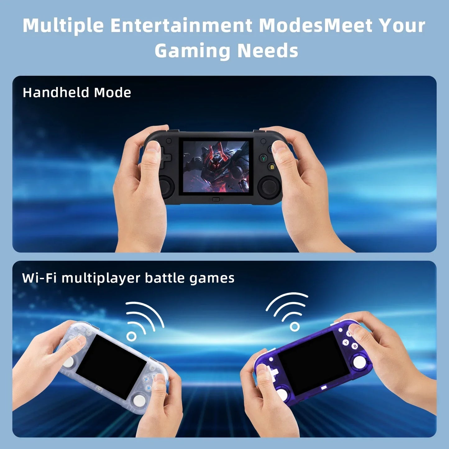 Ampown Mini Zero 28 Retro Handheld Game Console 2.8'' IPS Screen A133P Processor Android System MAGICX ZERO28 Video Player Gifts