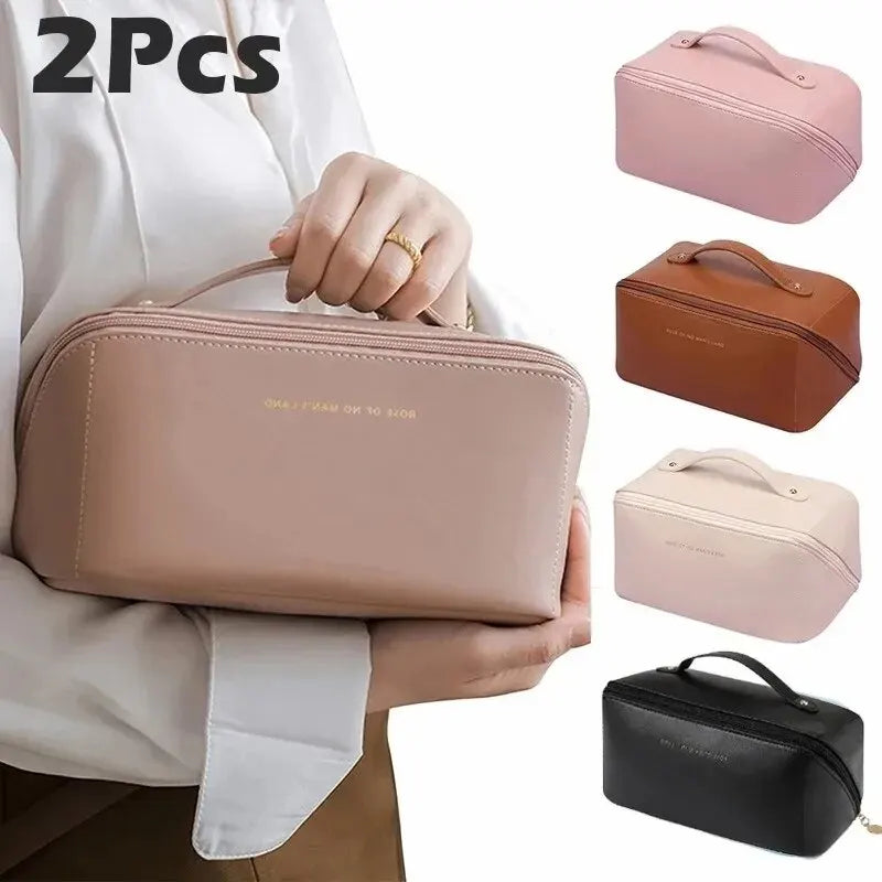 1/2Pcs Cosmetics Storage Kit Large Capacity Travel Toiletry Bag Makeup Bag Ins Advanced Sense Portable Cosmetic Storage Bag - THOOBO!