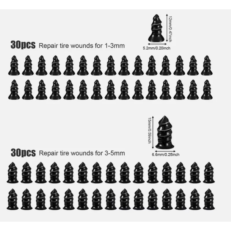 QuickFix Tire Repair Nails – Roadside Hero Kit for Cars, Bikes & Motorcycles 🛞⚡