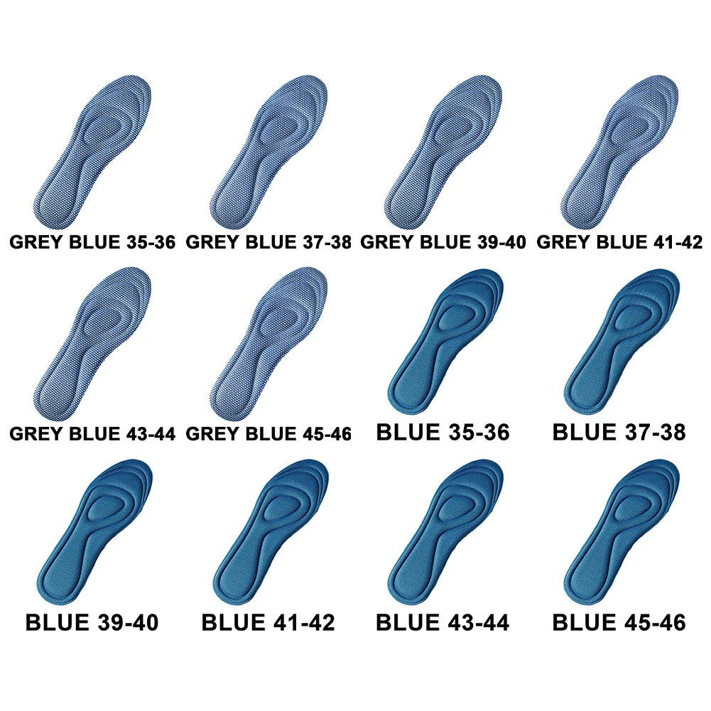 Shoe Insoles Breathable Arch Support Insoles Sweat Absorption Deodorant Insoles Massage Soft Insoles for Working Walking - THOOBO!