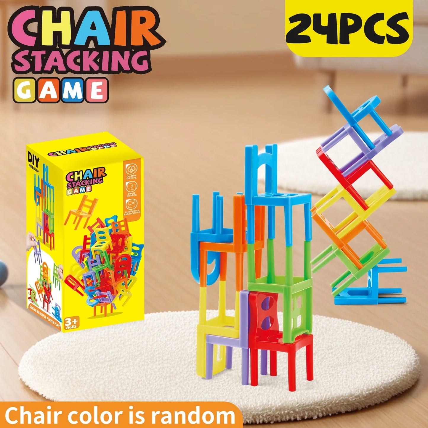 Stacking Chair Game – Educational Balance & Building Toy Set
