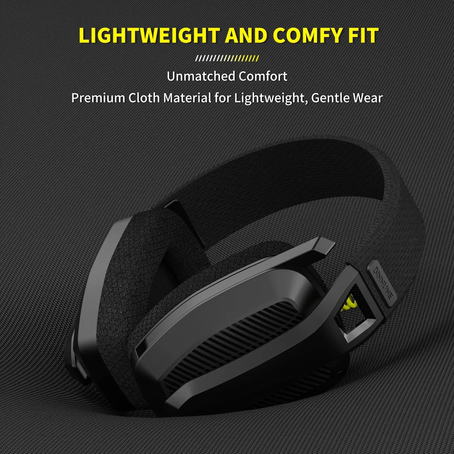BINNUNE BW06 2.4GHz Wireless Gaming Headset with Mic for PS5 PS4 PC Mac Playstation Bluetooth Gaming headphone with Microphone