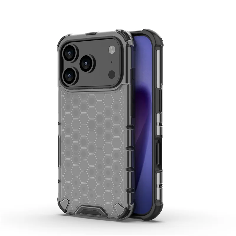 For iPhone 17 Pro Case iPhone 17 Pro Cover Honeycomb Style Bumper Shield Protective Phone Cases For iPhone 17 Pro Max Air Funda