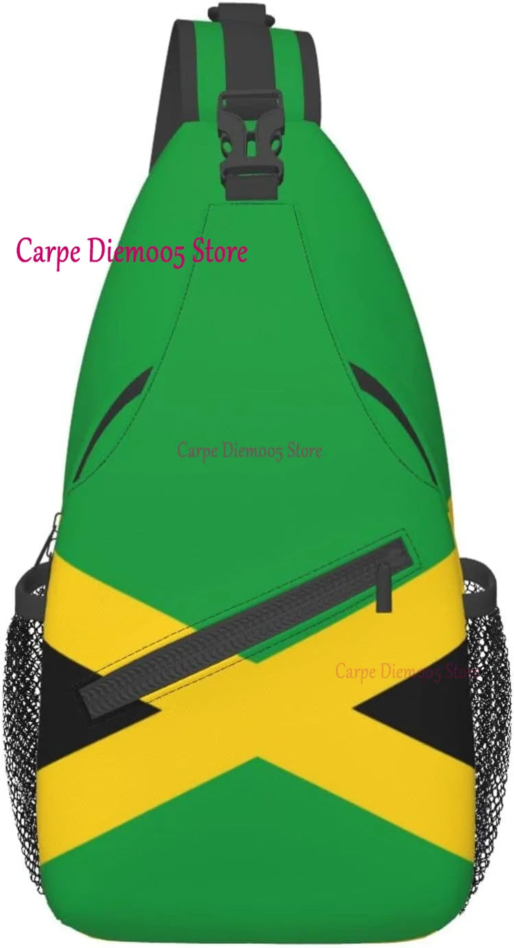 One Love Carry — Jamaica Flag Crossbody Sling Backpack For Everyday Vibes
