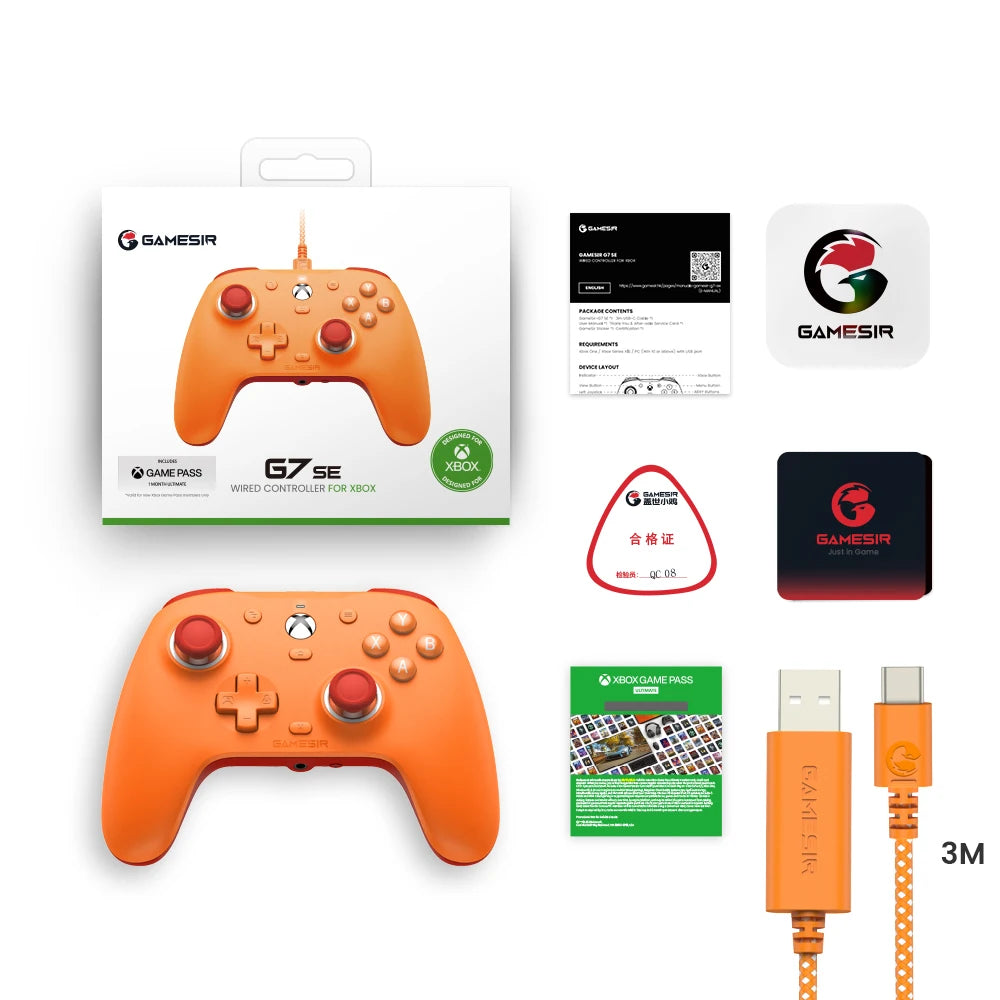 GameSir G7 SE Elite Wired Gamepad – Xbox Precision Meets PC Power with Hall Joysticks & Custom Panels