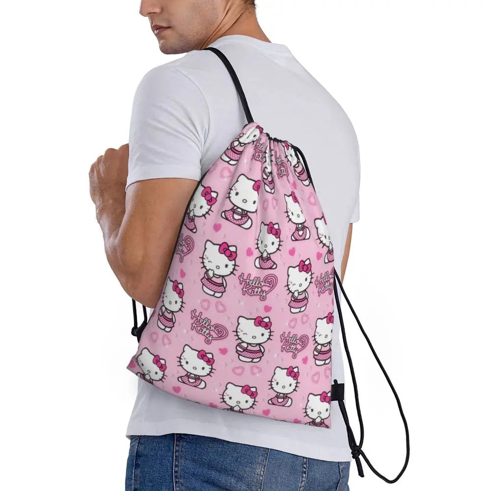 Hello Kitty Drawstring Backpack — Cute Strength, Daily Charm, Universal Smile