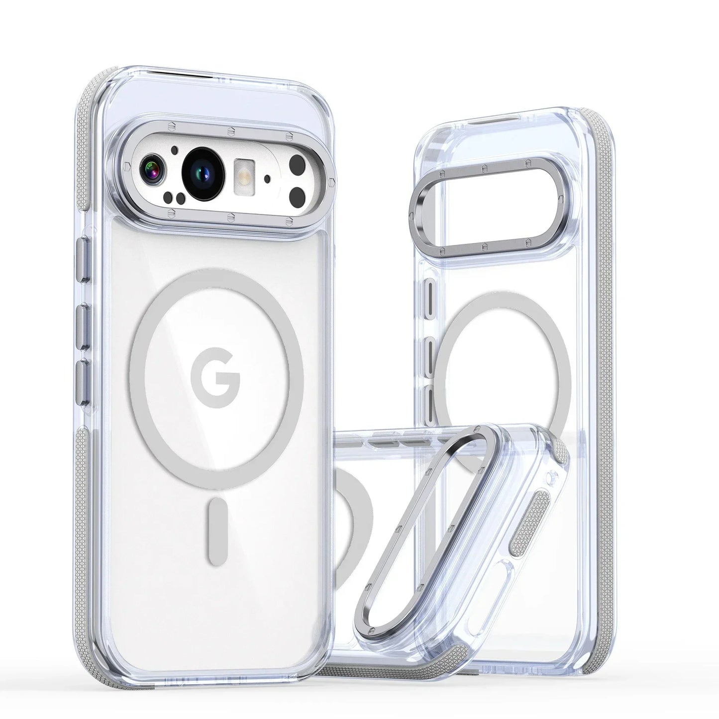 Luxury High Transparent Case For Google Pixel 9 Pro XL 5G Magsafe Magnetic Wireless Charging Shockproof Cover For Google Pixel 9