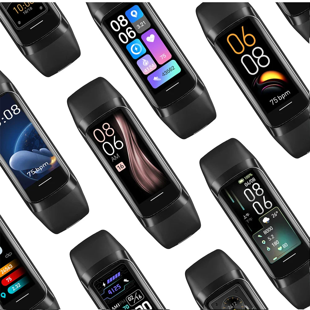 AMOLED Smartwatch Body Temperature Monitor Fitness Clock Sports 3ATM Waterproof Men Smart Watch Band for Women IOS Xiaomi 2025