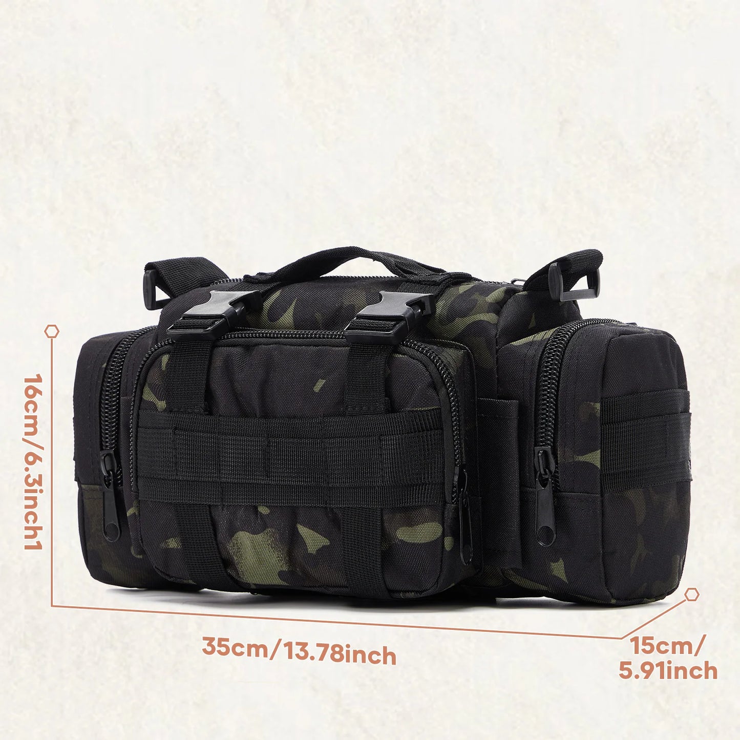Tactical Shoulder Bag Military Backpack Outdoor Mini Travel Duffle Bag Messenger Bag Small Camouflage Gym Bag Hunting Camping