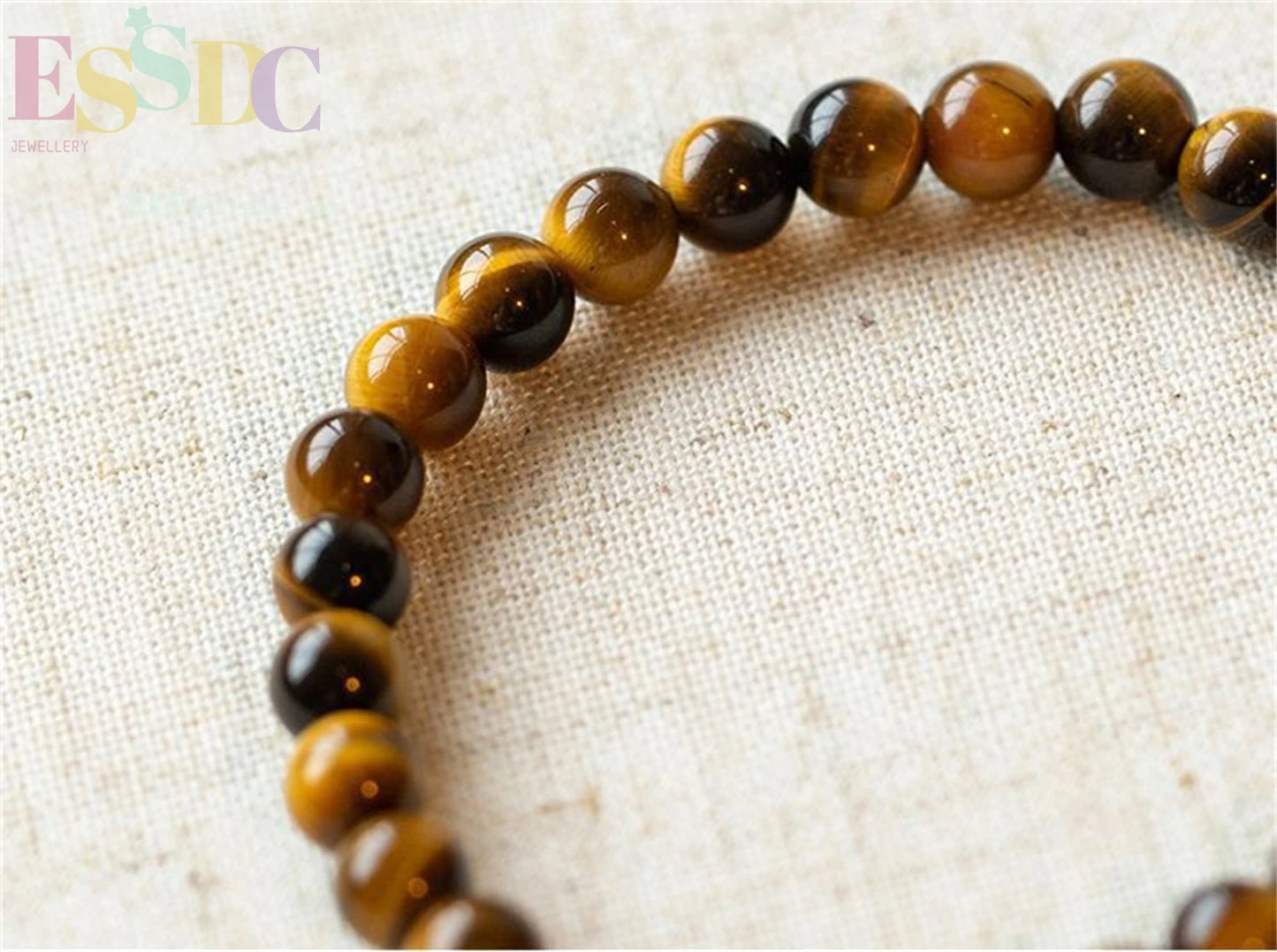 Tiger Eye & Hematite Energy Bracelet – Magnetic Healing Beads for Strength, Balance & Happy Vibes ✨