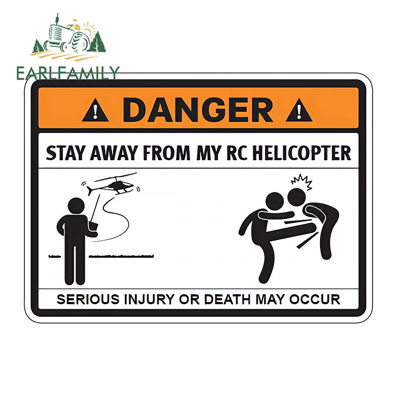 Stay Away From My ATV Sticker – 3D waterproof decal for rides, gear & mischief