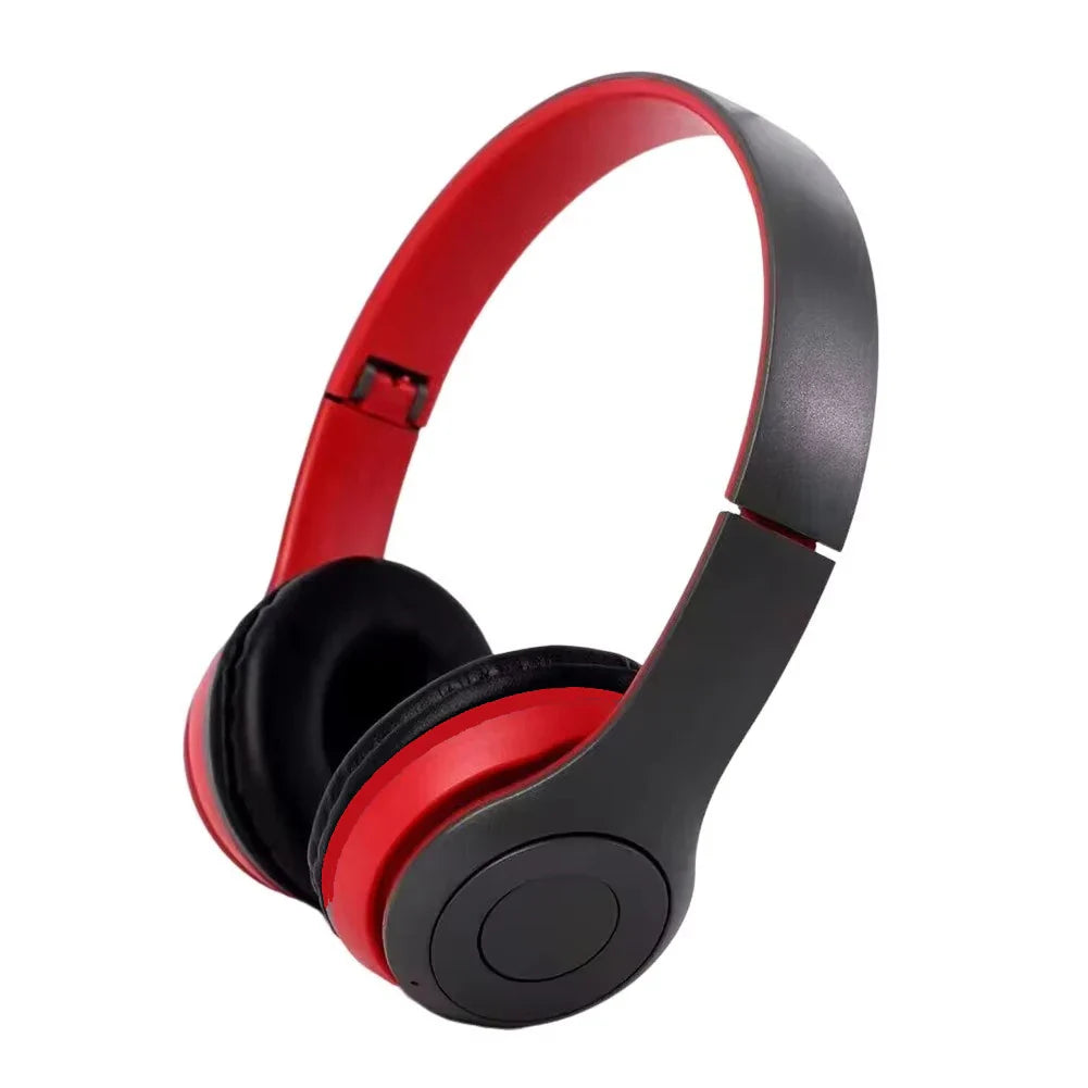 P47 Wireless Headphones Bluetooth 5.0 Earphones Foldable HIFI Stereo Bass for Music Gaming Kid Girl Earphone for Smartphone